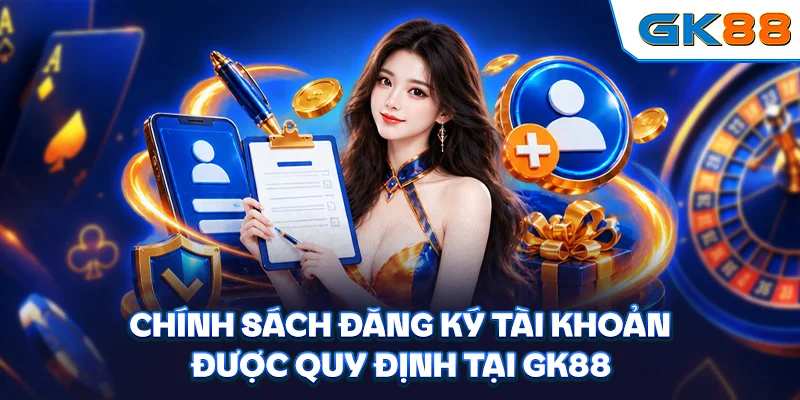 Chính sách đăng ký tài khoản được quy định tại GK88