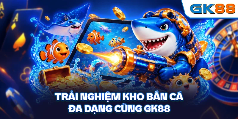 Trải nghiệm kho bắn cá đa dạng cùng GK88